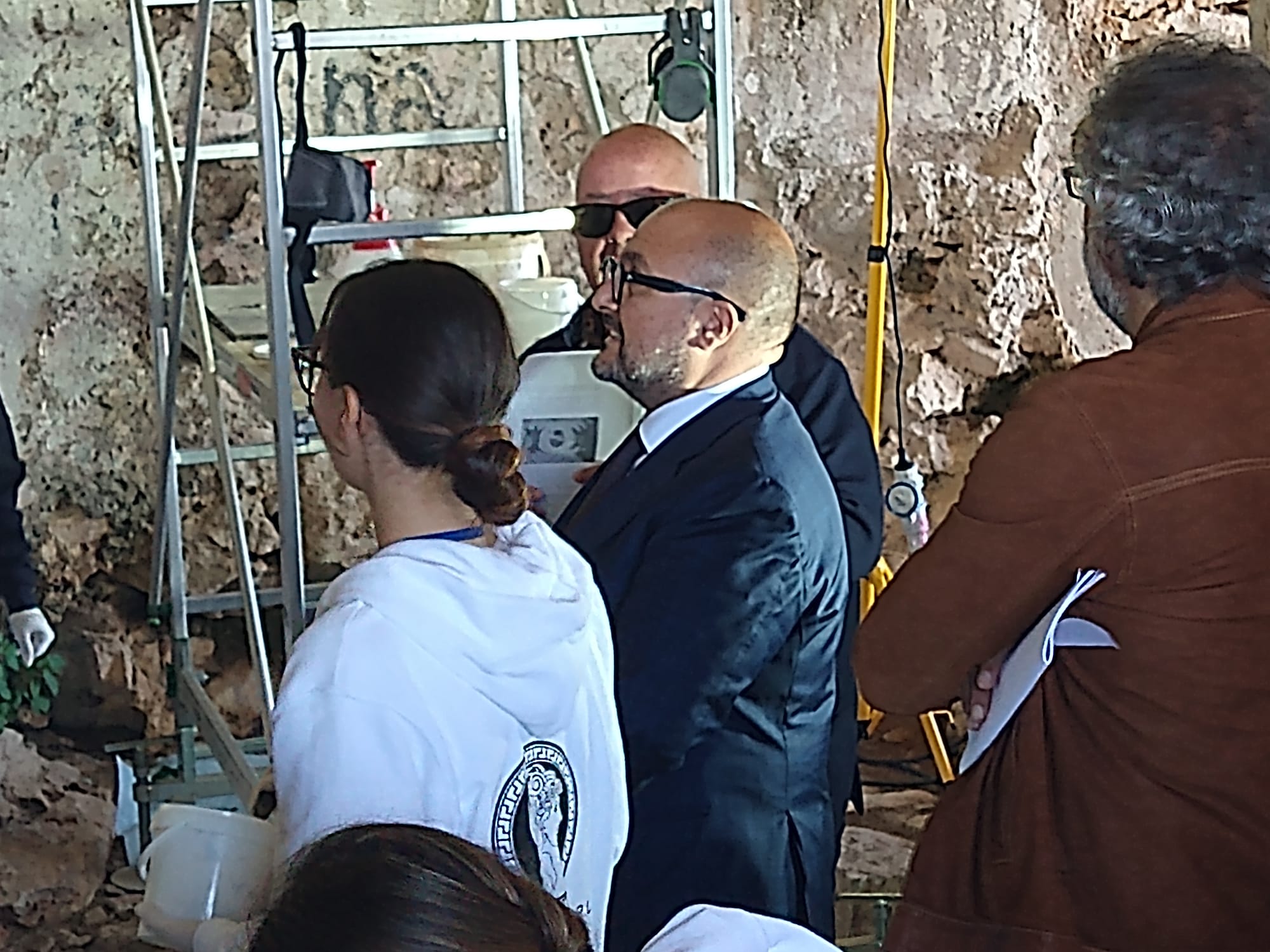 Il Ministro Sangiuliano in visita al Tempio